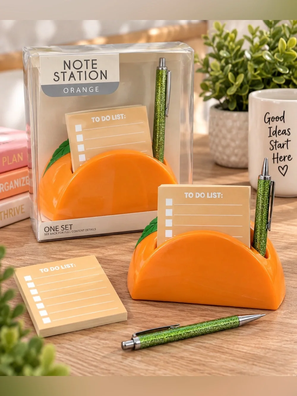 🍊 Note Station Orange Desk Set – NWT